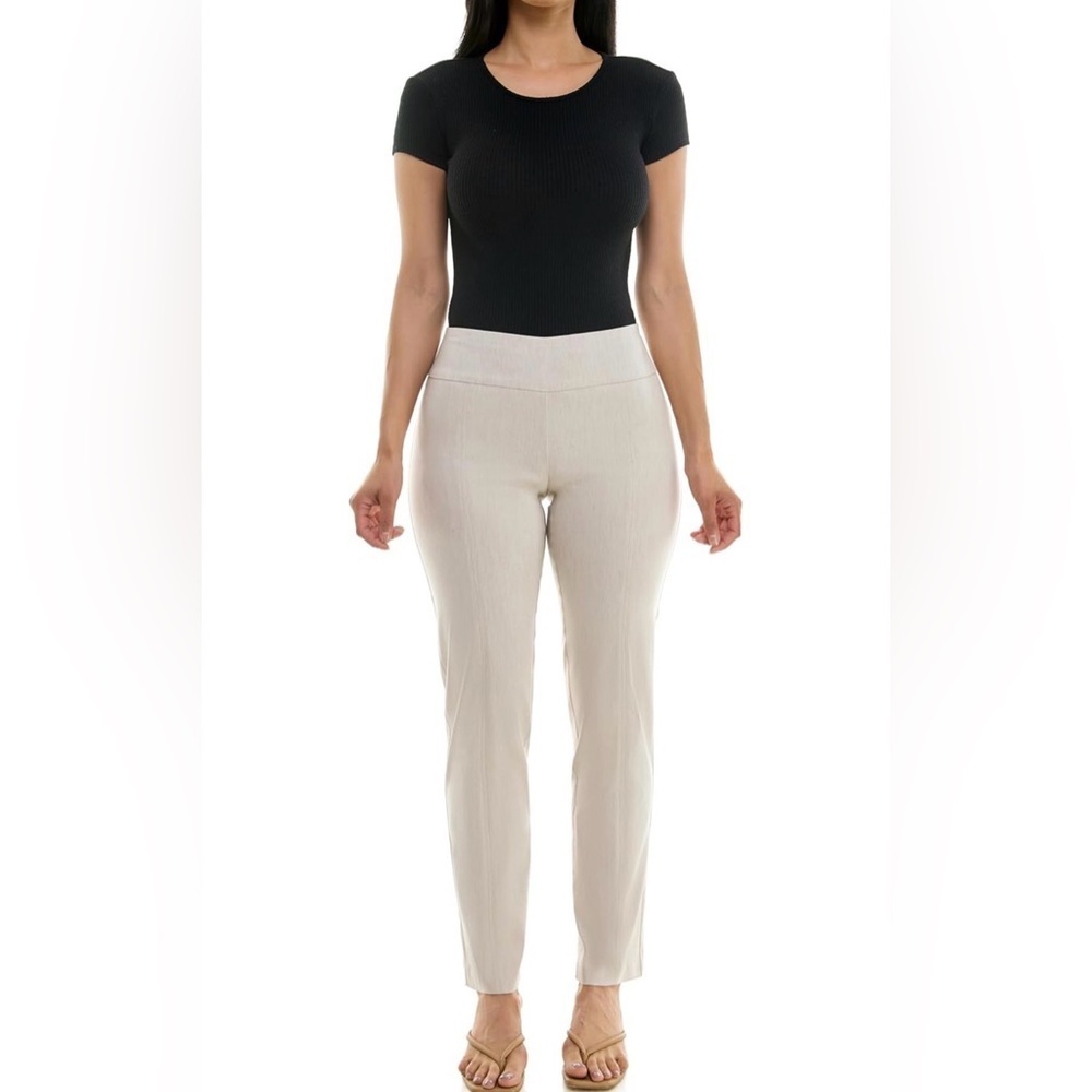 Zac & Rachel Khaki Pants Slim Leg Pull On Size 10 NWOT